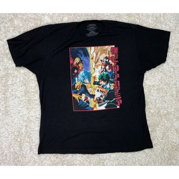 My Hero Academia T-shirt Men XL Short Sleeve Graphic Characters Anime - Picture 1 of 5